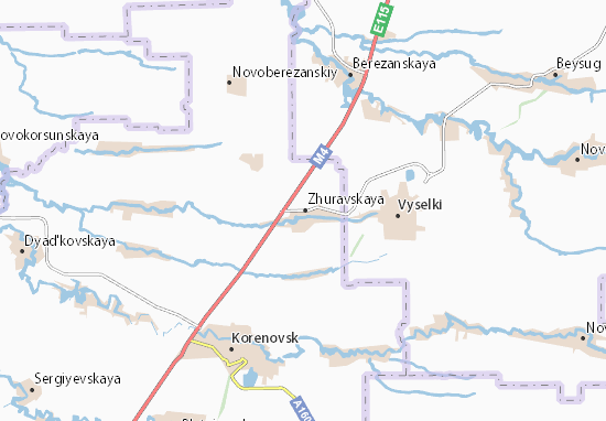 Mapa Zhuravskaya