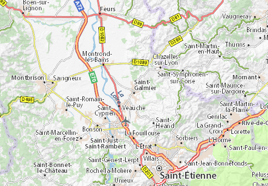 Carte-Plan Saint-Galmier