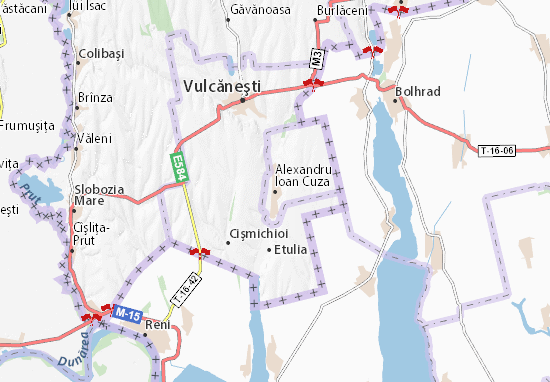 Mapa Alexandru Ioan Cuza