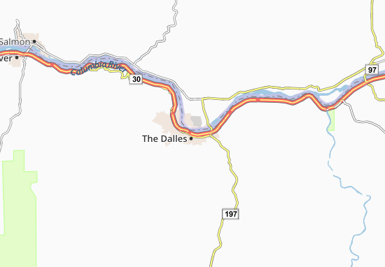 Mapa City of the Dalles