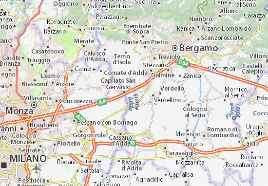 Karte Stadtplan Brembate