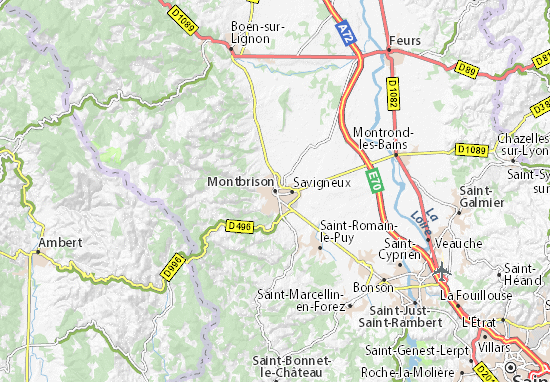 Montbrison Map