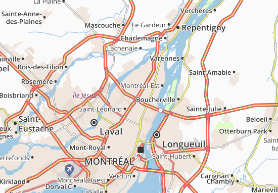 Karte Stadtplan Anjou