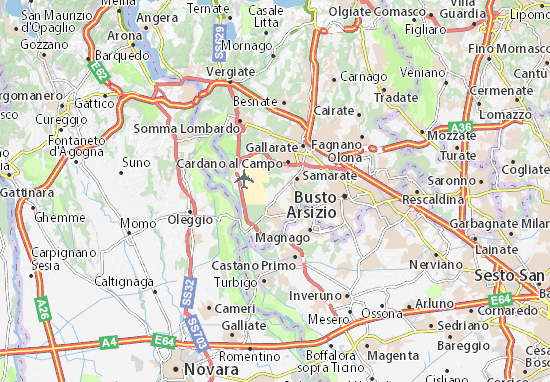Karte Stadtplan Ferno