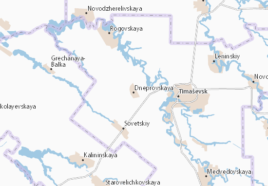 Karte Stadtplan Dneprovskaya