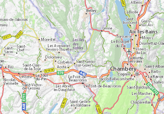 Karte Stadtplan Champagneux