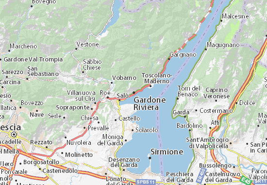 Gardone Riviera Map
