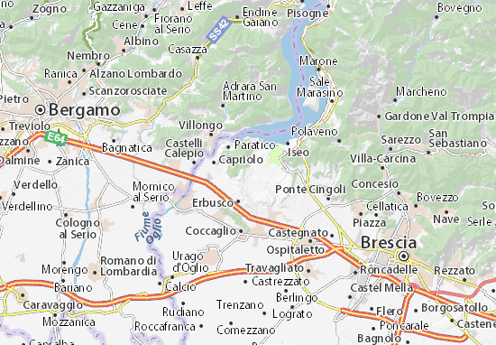 Karte Stadtplan Nigoline Bonomelli