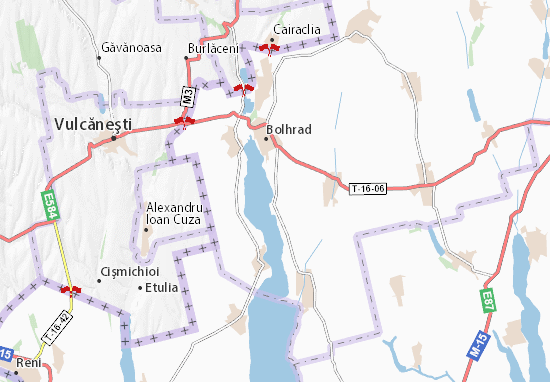 Karte Stadtplan Oksamytne