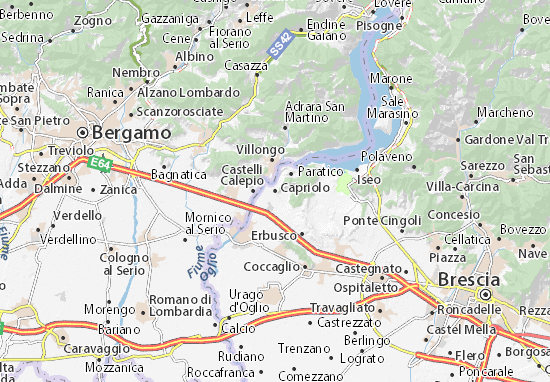 Karte Stadtplan Capriolo