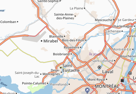 Kaart Plattegrond Sainte-Thérèse