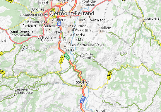 Vic-le-Comte Map