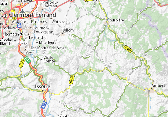 Kaart Plattegrond Saint-Jean-des-Ollières