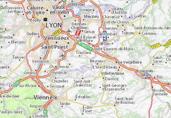 Mappe-Piantine Saint-Pierre-de-Chandieu