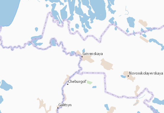 Mapa Grivenskaya