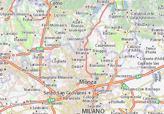 Seregno Map