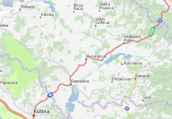 Hercegovac Map