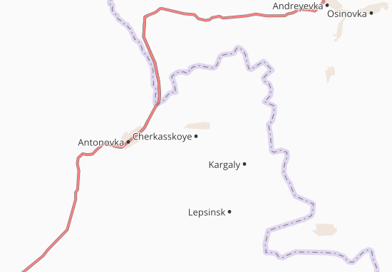 Karte Stadtplan Cherkasskoye