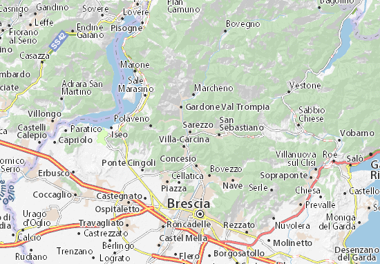 Karte Stadtplan Sarezzo