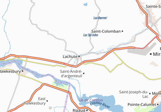Karte Stadtplan Lachute