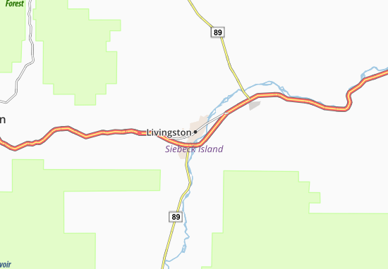 Kaart Plattegrond Livingston