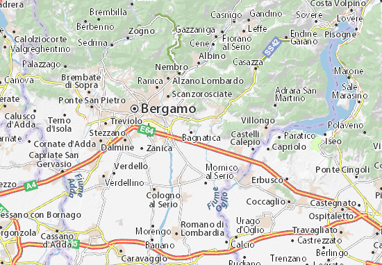 Bagnatica Map
