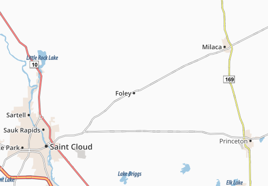Karte Stadtplan Foley