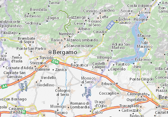 Karte Stadtplan Gorlago