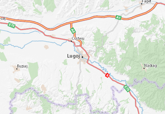 Mapa Lugoj