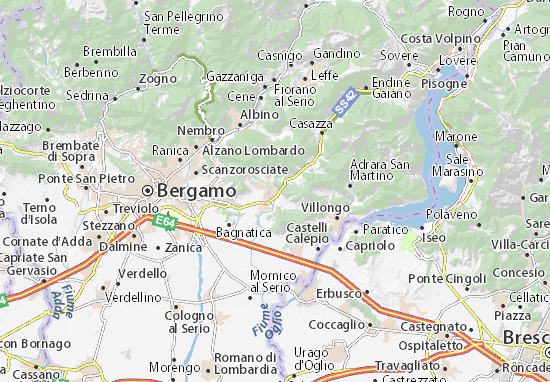 Trescore Balneario Map