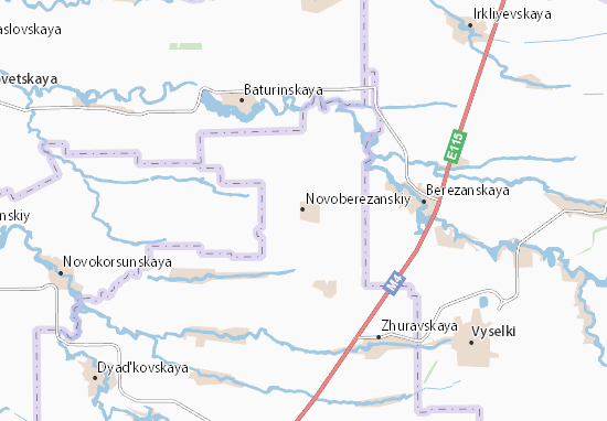 Karte Stadtplan Novoberezanskiy