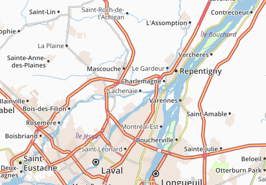 Karte Stadtplan Lachenaie