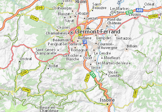 Mapa La Roche-Blanche