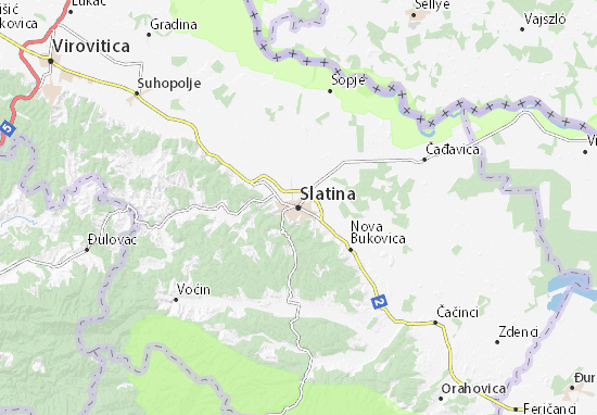 Karte Stadtplan Slatina