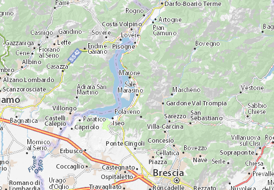 Karte Stadtplan Sale Marasino