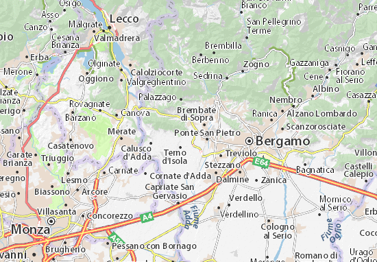 Karte Stadtplan Mapello