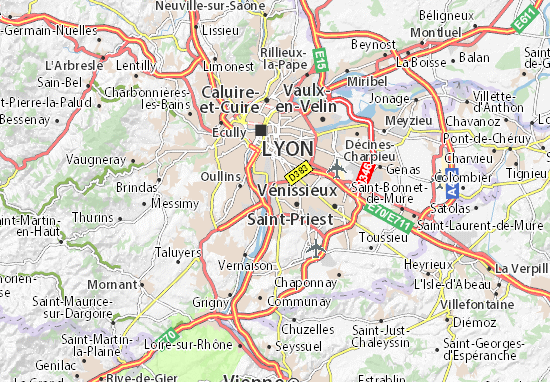 Karte Stadtplan Saint-Fons