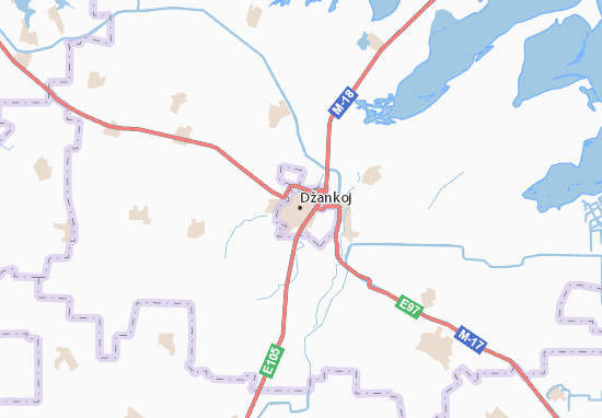 Karte Stadtplan Džankoj