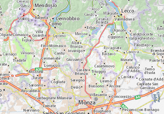 Arosio Map