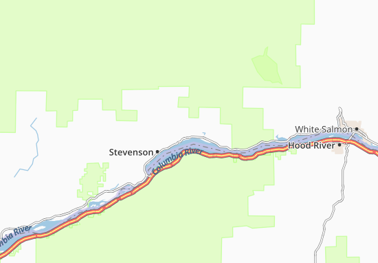 Karte Stadtplan Carson River Valley