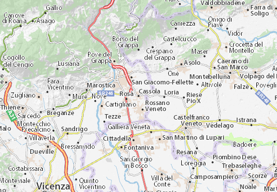 Karte Stadtplan Cassola