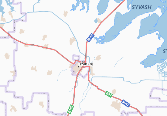 Karte Stadtplan Izumrudne