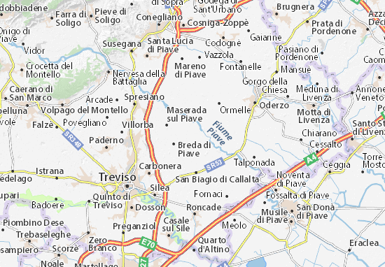 Karte Stadtplan Candelù