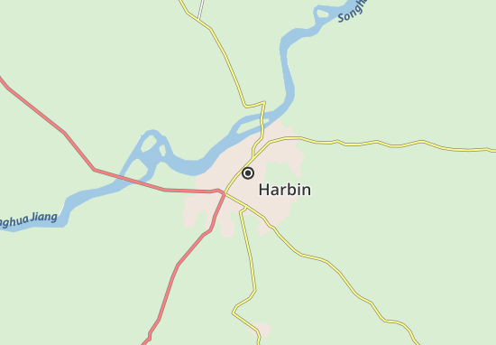 Karte Stadtplan Harbin