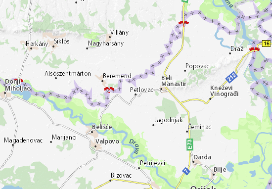 Karte Stadtplan Petlovac