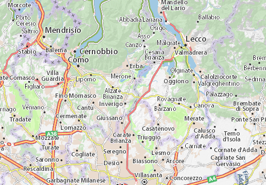 Karte Stadtplan Lambrugo