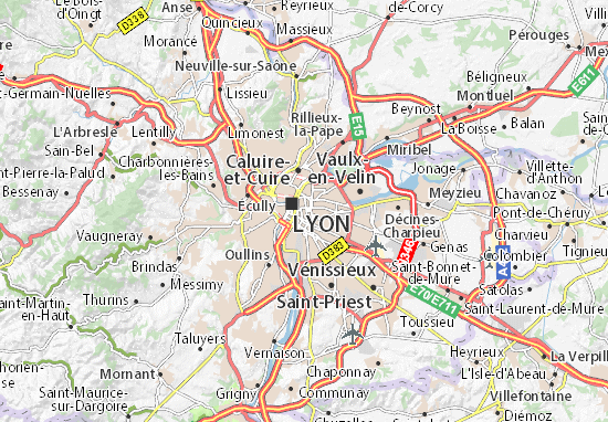 Karte Stadtplan Lyon 03