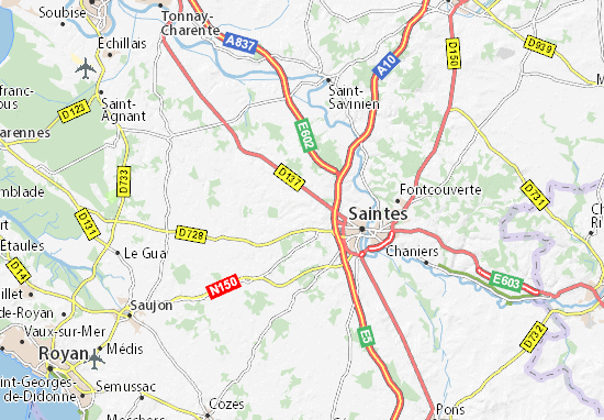 Carte-Plan Saint-Georges-des-Coteaux