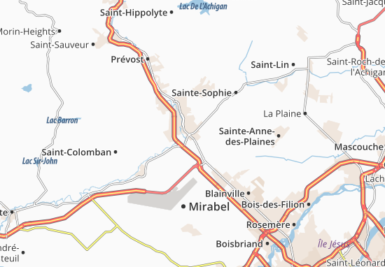 Mapa Saint-Antoine