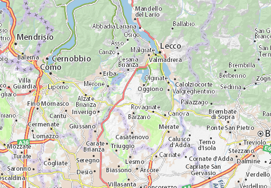 Karte Stadtplan Sirone